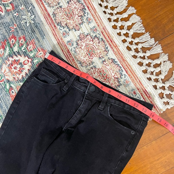 Universal Thread factory distressed raw frayed denim skinny mid rise jeans - Picture 9 of 9